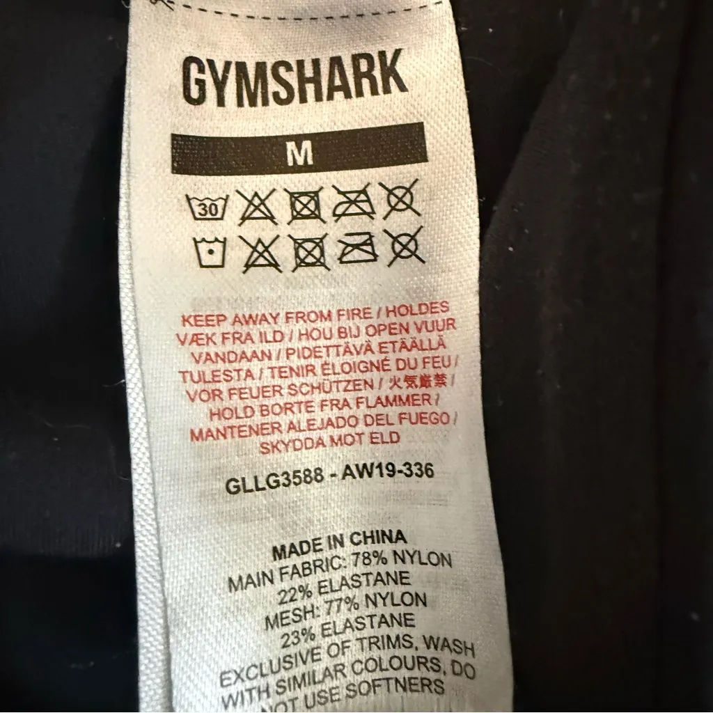 Gymshark Black Scrunch Leggings Size M - Image 7