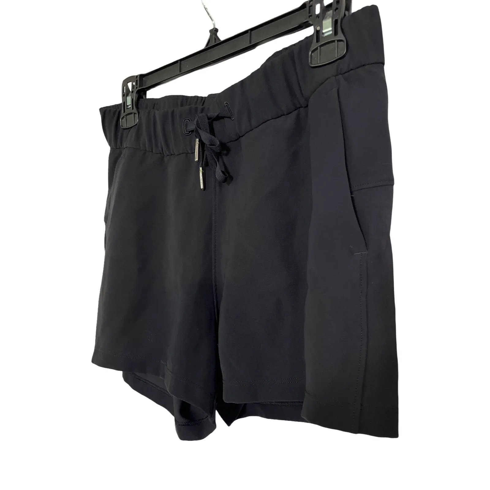 Lululemon On The Fly Shorts Black Women’s 6 Elastic Waist Drawstring Pocket - Image 5