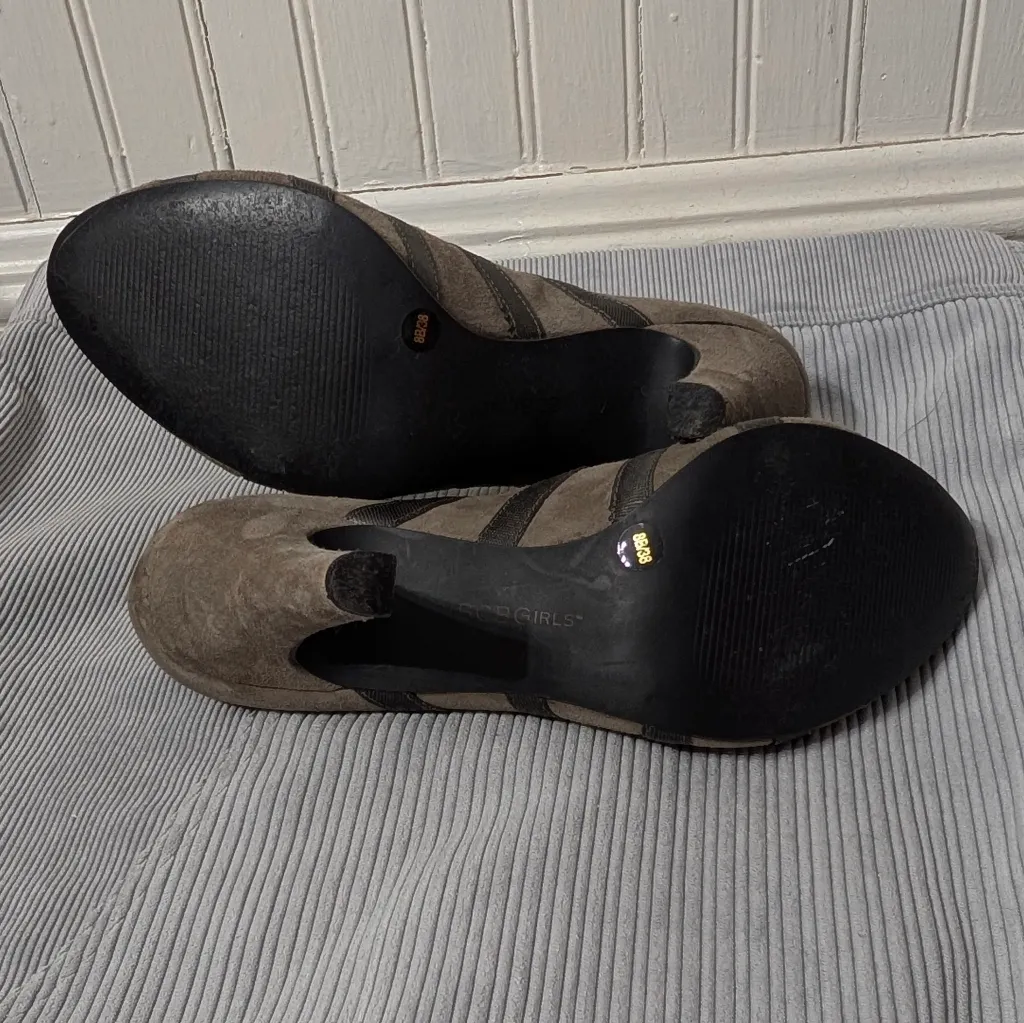 BCBGirls Taupe Suede Lace - Image 6