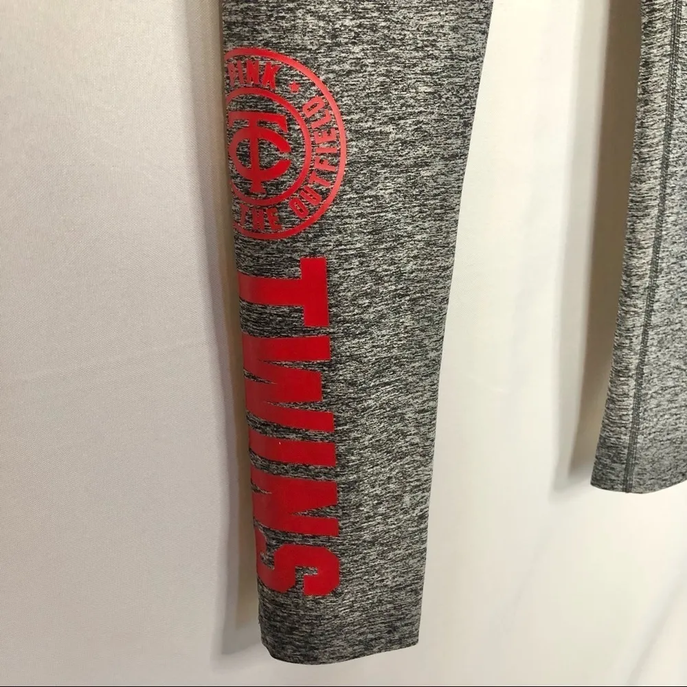 PINK by Victoria's Secret Gray Minnesota Twins Athletic Leggings S - Image 5