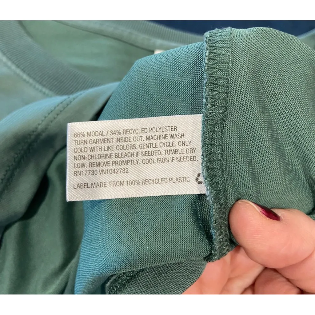 Ava & Viv Modal Blend Top Olive Green Size 1X - Image 4