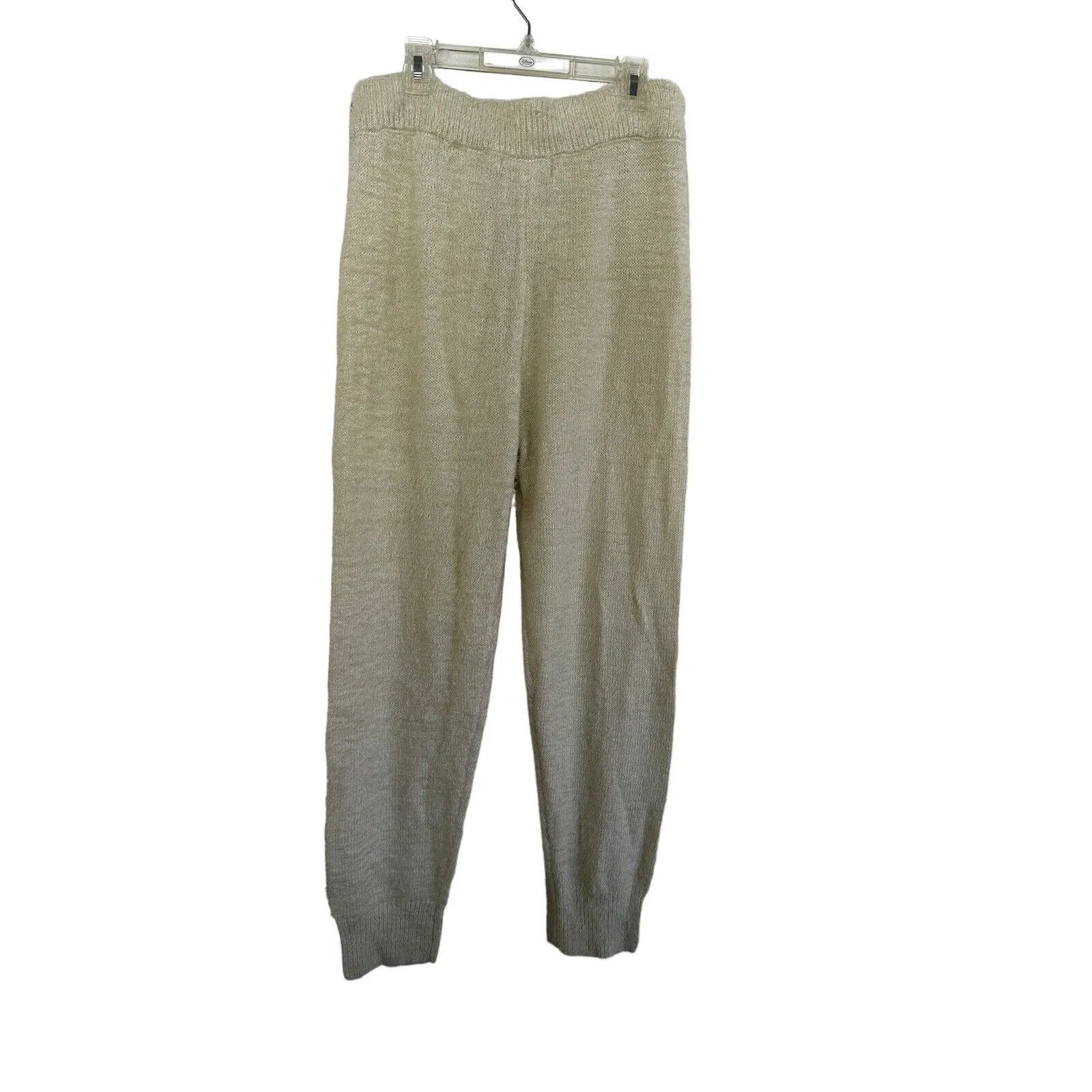 Lulus Womens Road To Cozy Fuzzy Drawstring Joggers Size XSmall Cream Loungewear - Image 5