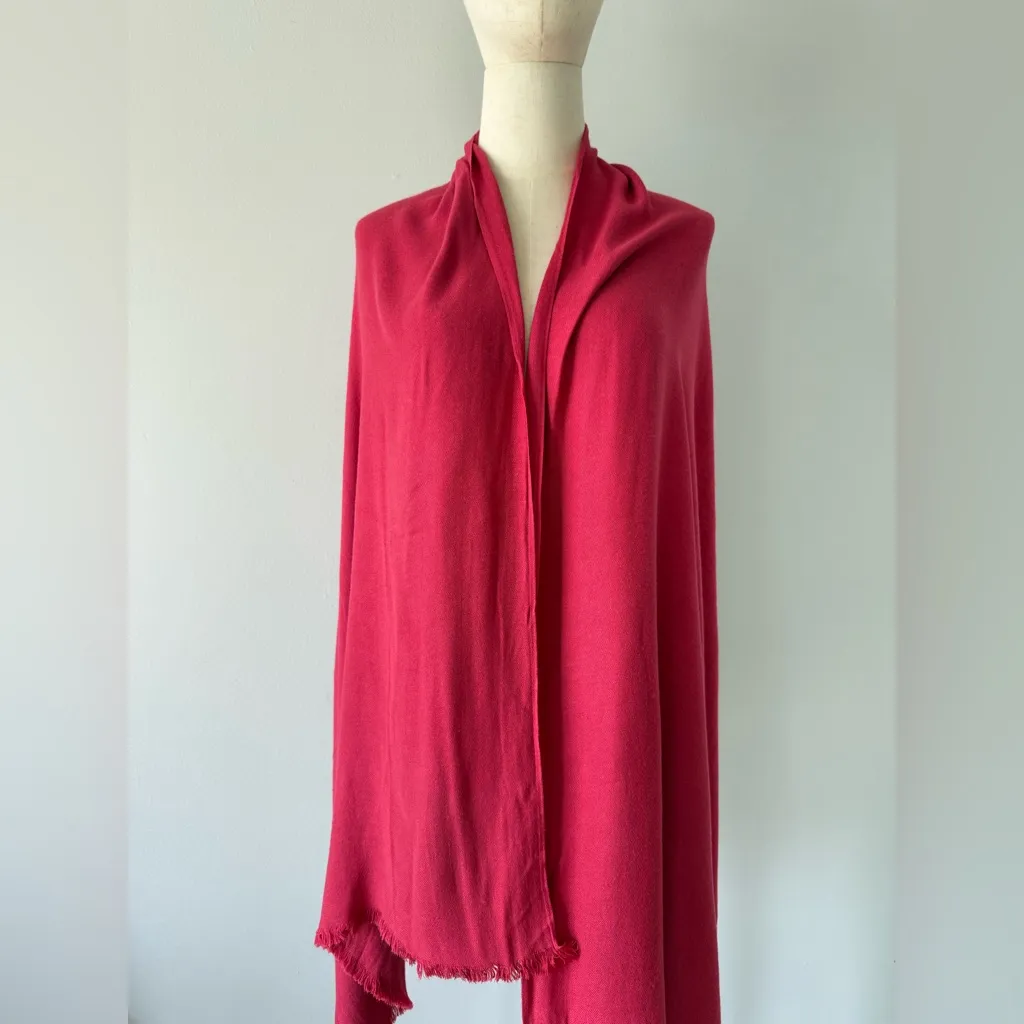 Nordstrom rack berry color scarf shawl - Image 15