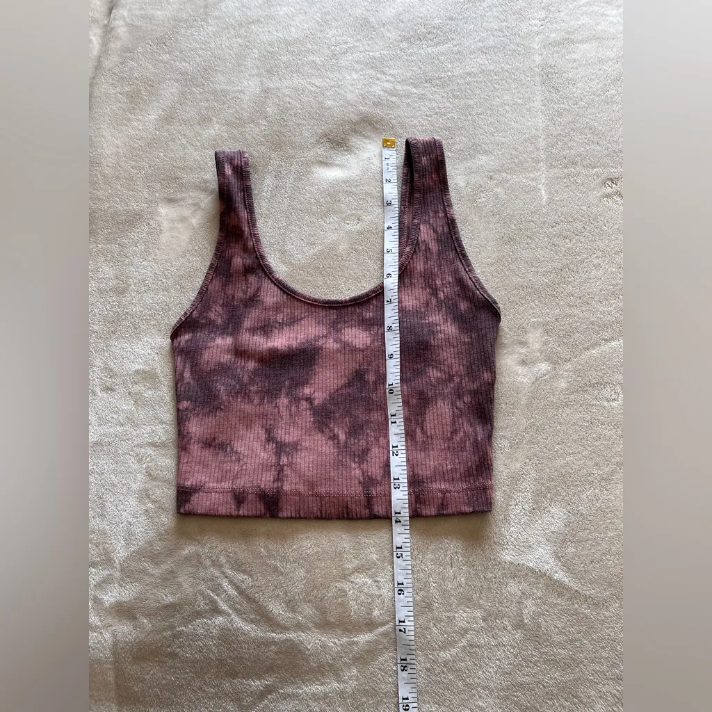 AMERICAN EAGLE Lava Stretch Ribbed Tie Dye Crop Top Tank Women’s Sz XS EUC - Image 7