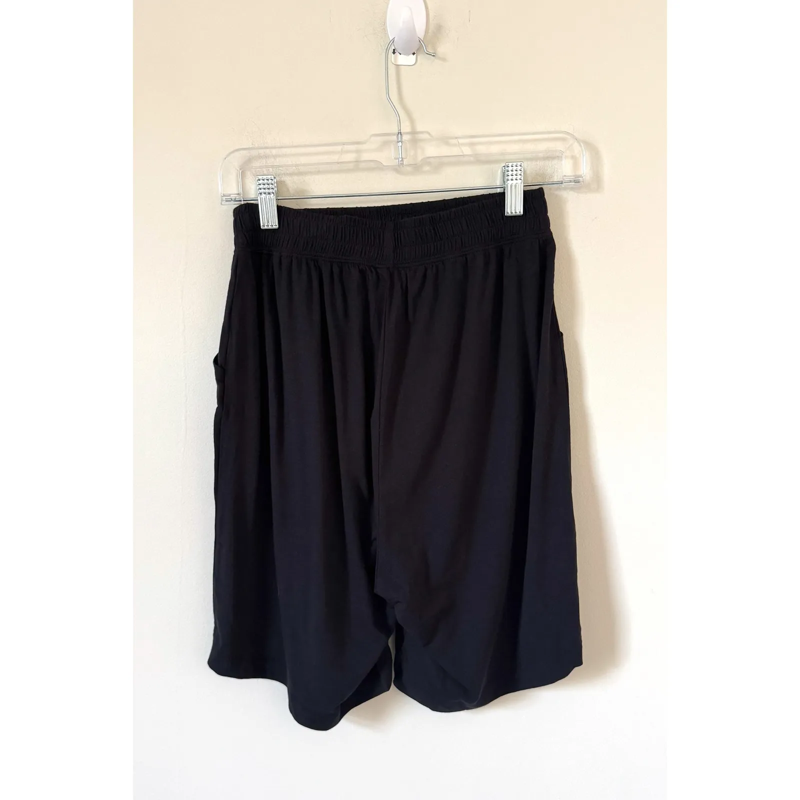 Universal Standard Pocket Baggy Long Lounge Shorts Black Size 0-00 NEW - Image 2
