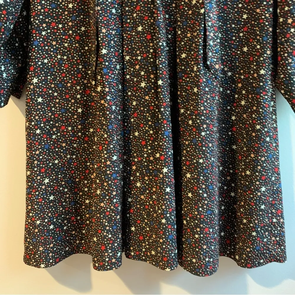 Madewell Silk Balsam Tie-Neck Dress in Starry Night Size Size 2 - Image 12