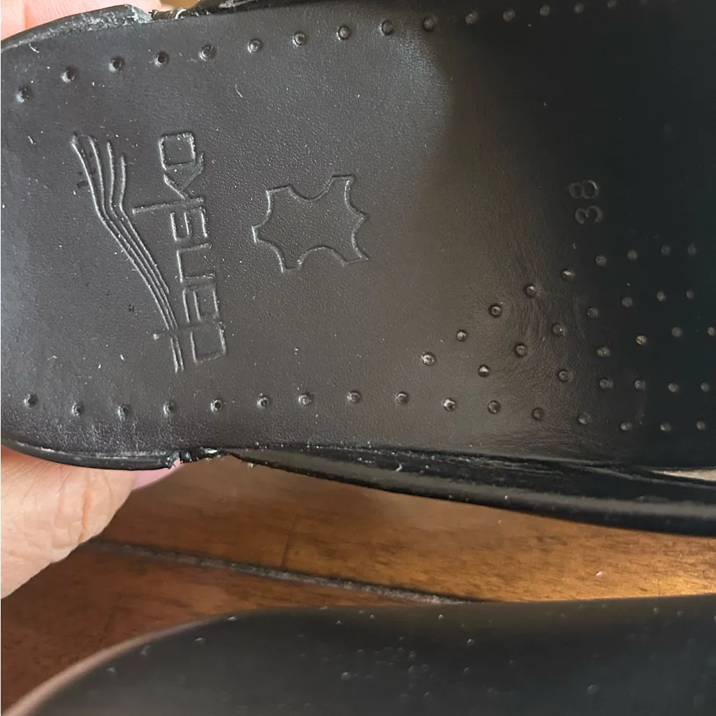 Dansko Black Professional Leather Clog Size 7.5 - 8 Style 047020202 MSRP 145.00 - Image 11