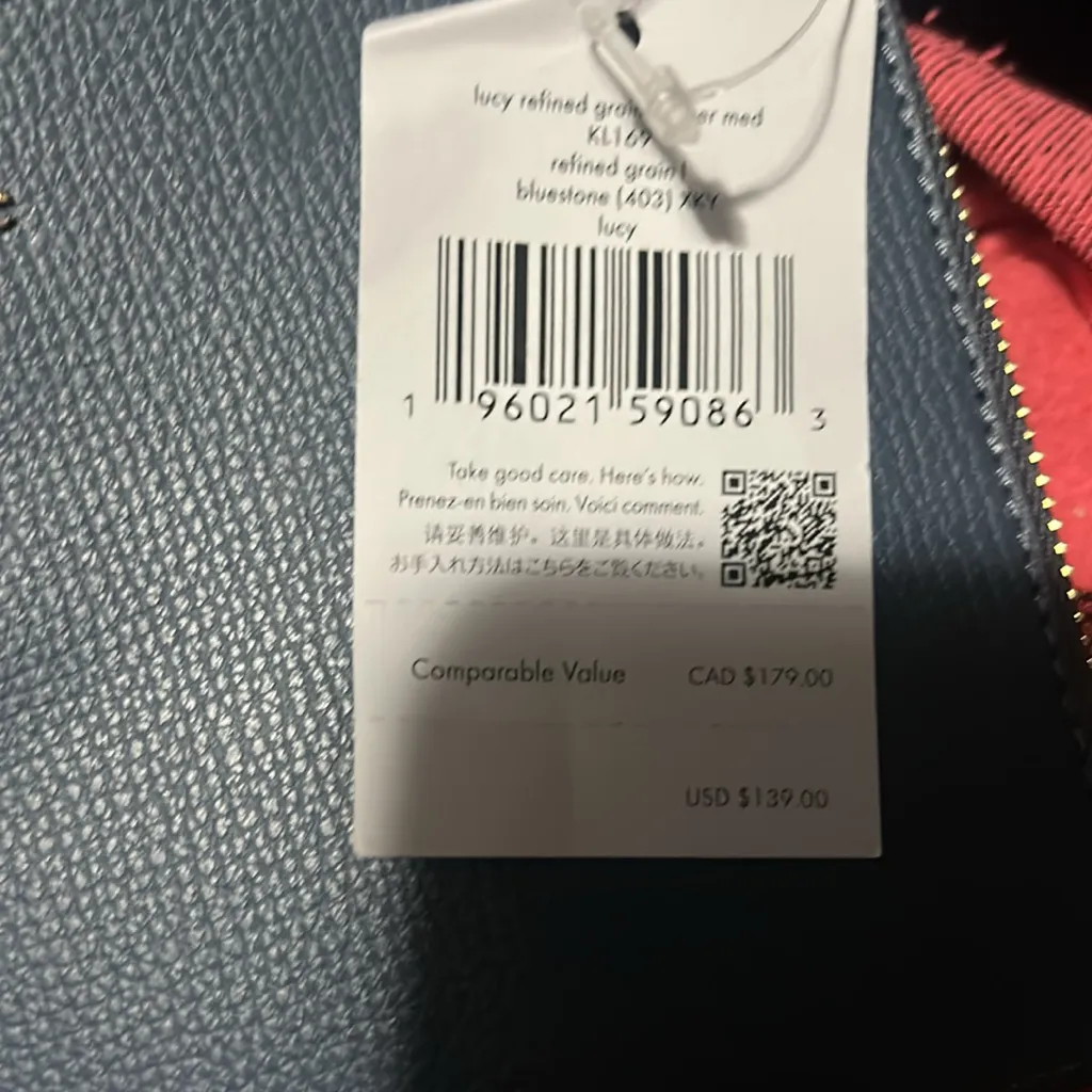 Kate Spade Navy Leather wristlet - Image 2