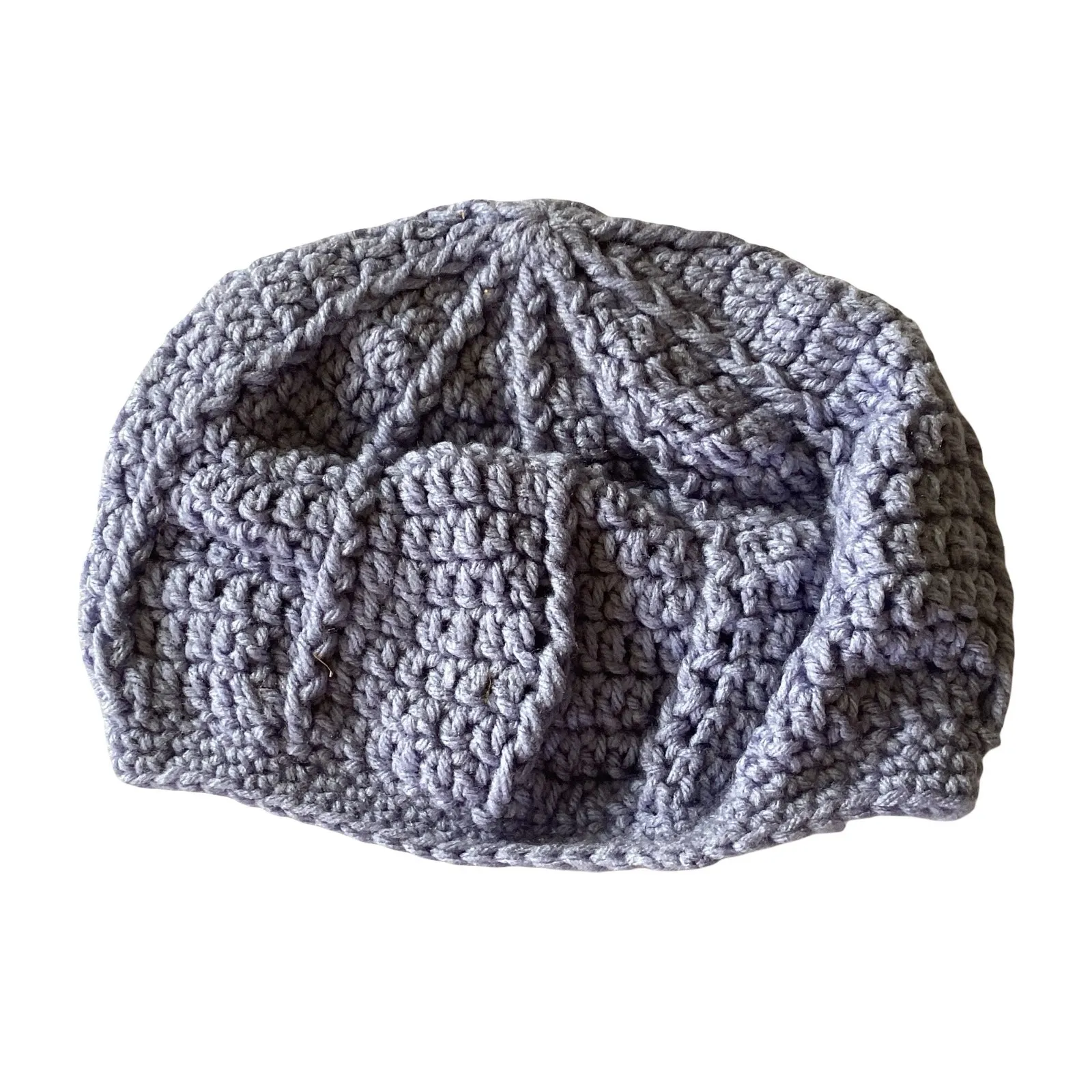 Lilac Knit Beanie Purple - Image 3