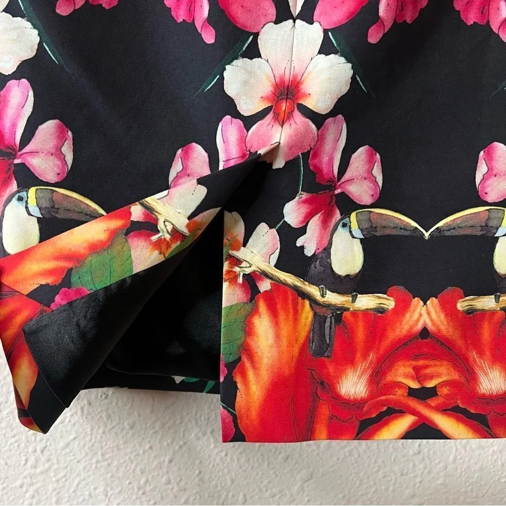 Ted Baker Tropical Toucan Pencil Skirt Size 1 - Image 7