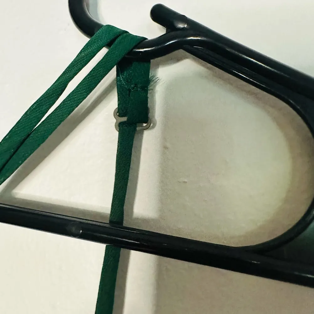 Lily White Sheer Emerald Green Racerback V-Neck Straps Mesh Mini Dress Size M - Image 7