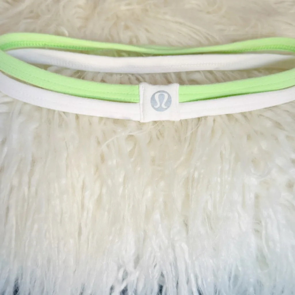 Lululemon DANCE! RARE Green & White Headband - Image 5