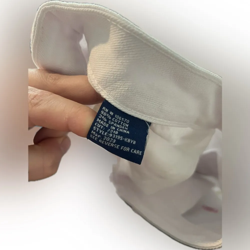 Tractr Blu White Straight Leg Flare Jeans Colorful Embroidery Flower Size 12/31 - Image 15