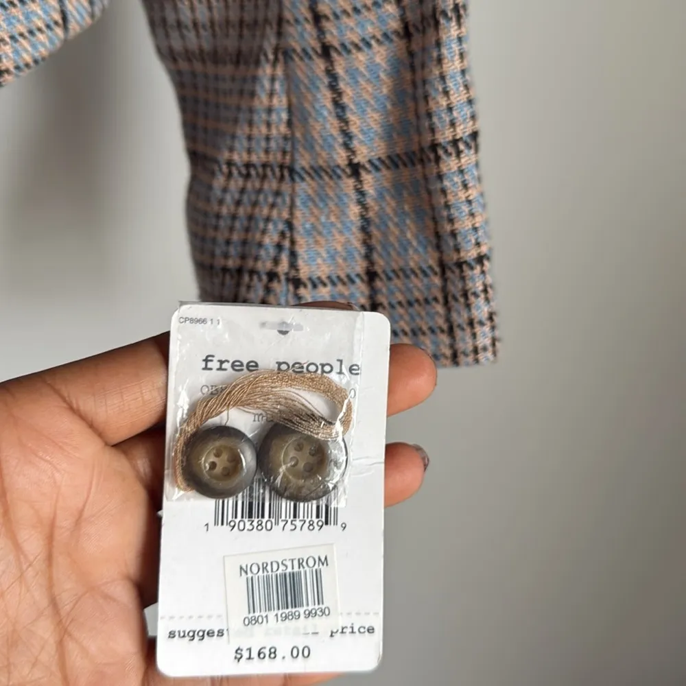 NEW FREE PEOPLE Chess Blazer in Multi XS - Image 10