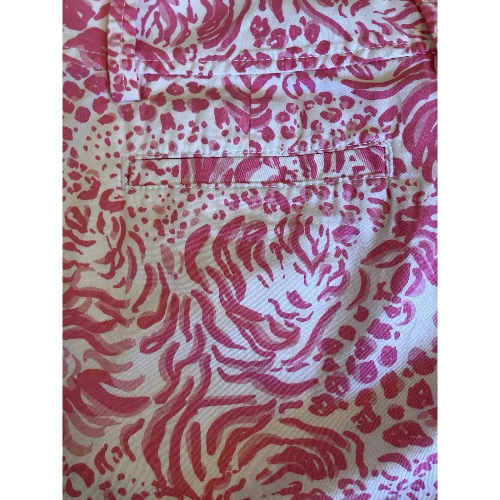 Lilly Pulitzer Lion Animal Print Hot Pink The Callahan Shorts Size 000 - Image 13