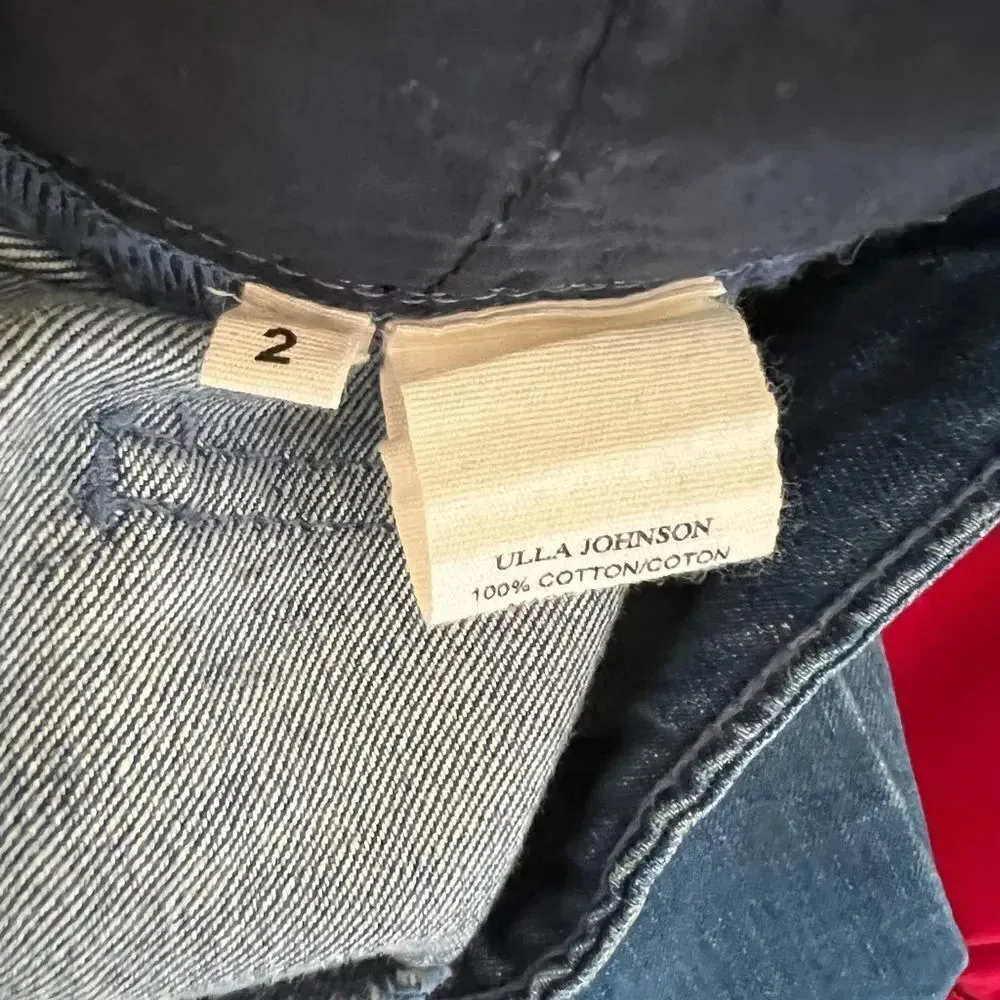 ULLA JOHNSON Alex Lace Up Tie Waist Jeans - Image 8