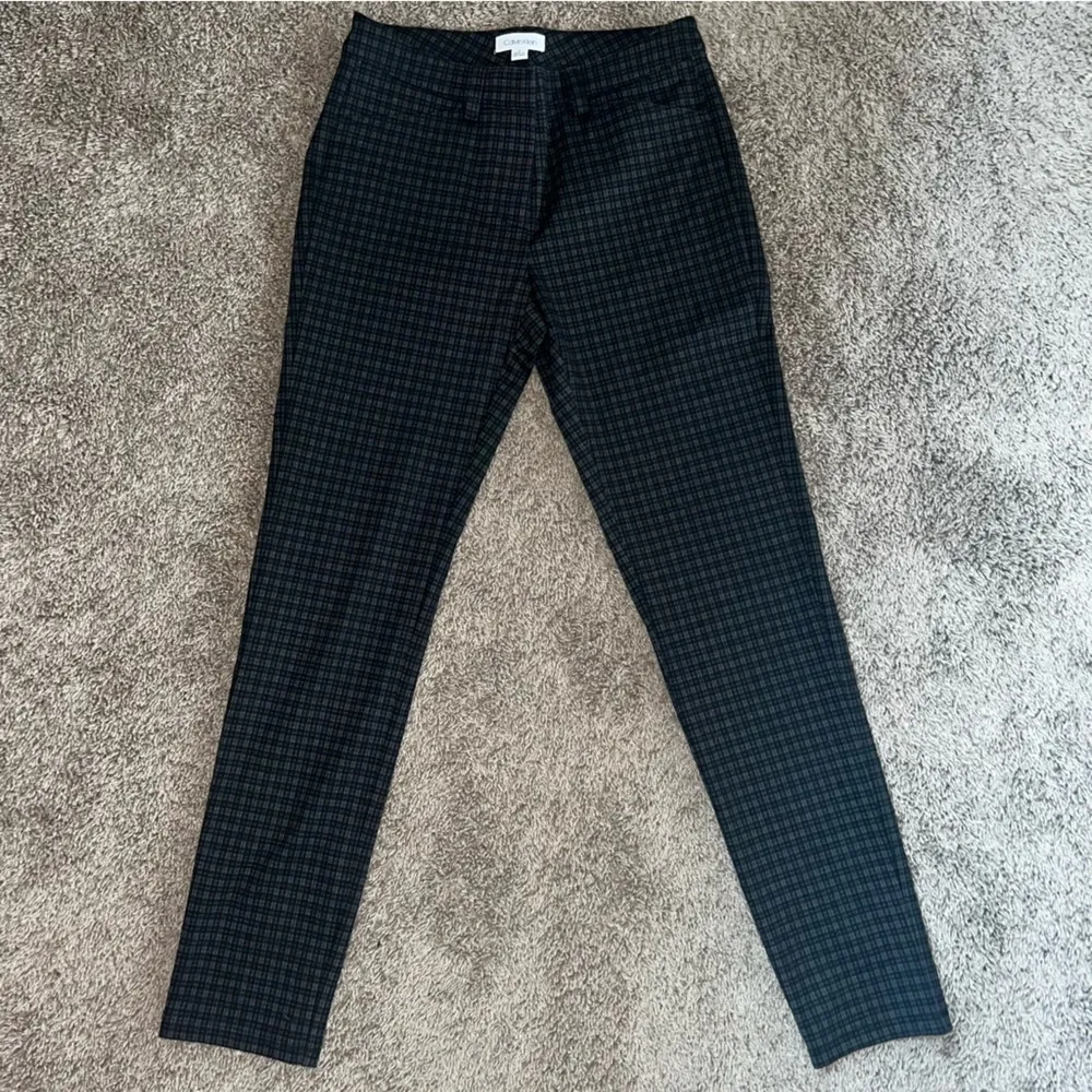 Size 4 Black Plaid Classy Womens Dress Casual Pants - Image 12