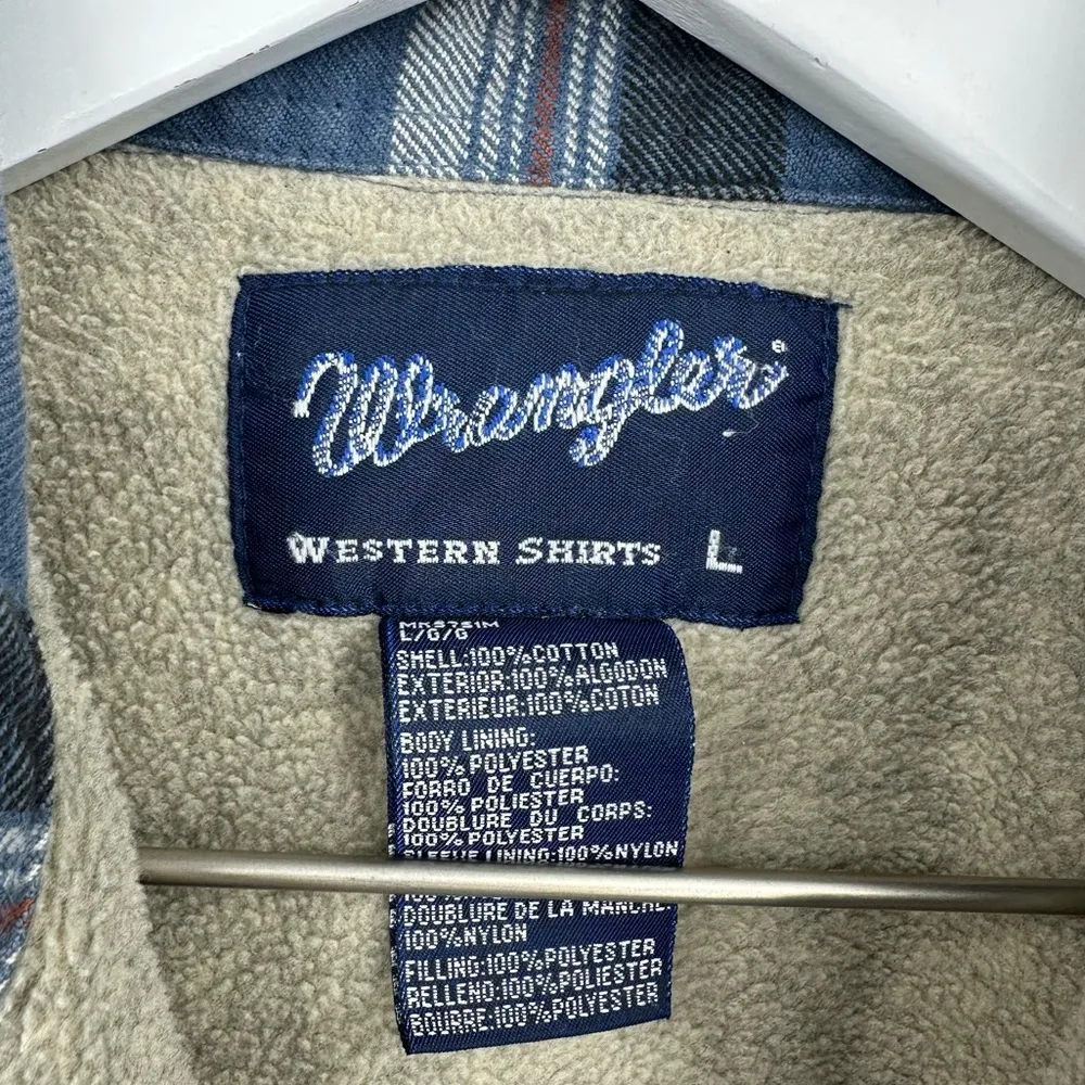 Wrangler  Vintage Granolacore Plaid Shacket Size Large - Image 3