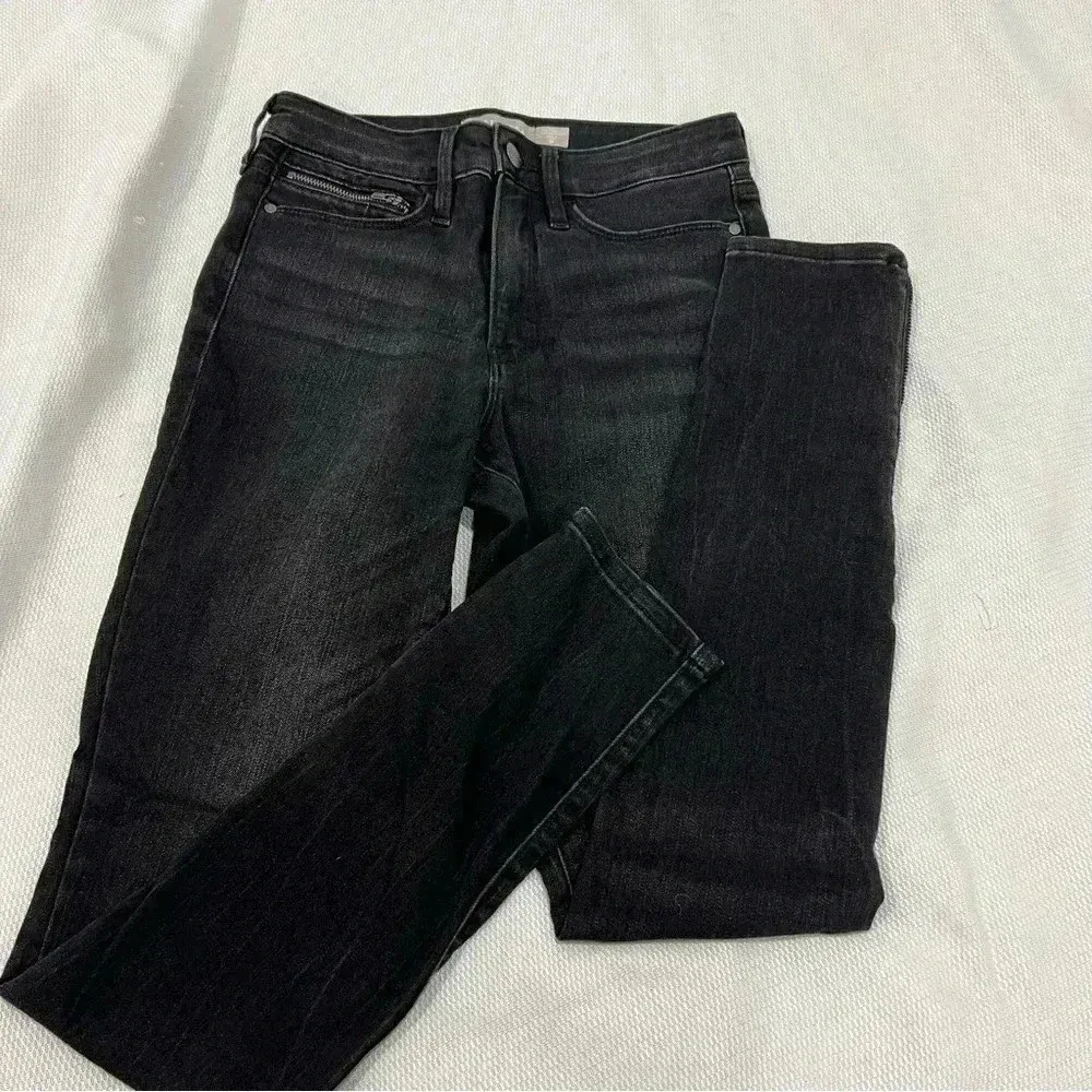 Athleta Carbon Wash Black Ultra Skinny Zip Ankle Sculptek Jeans Size 0 - Image 3