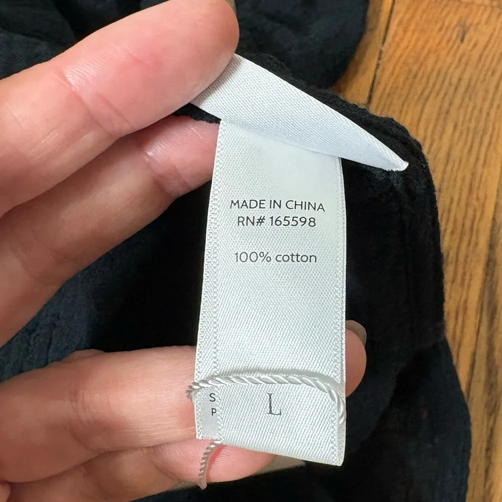 Andie‎ The Frades Mini Dress Cover Up Black size L NWT Beach Vacation Resort - Image 8