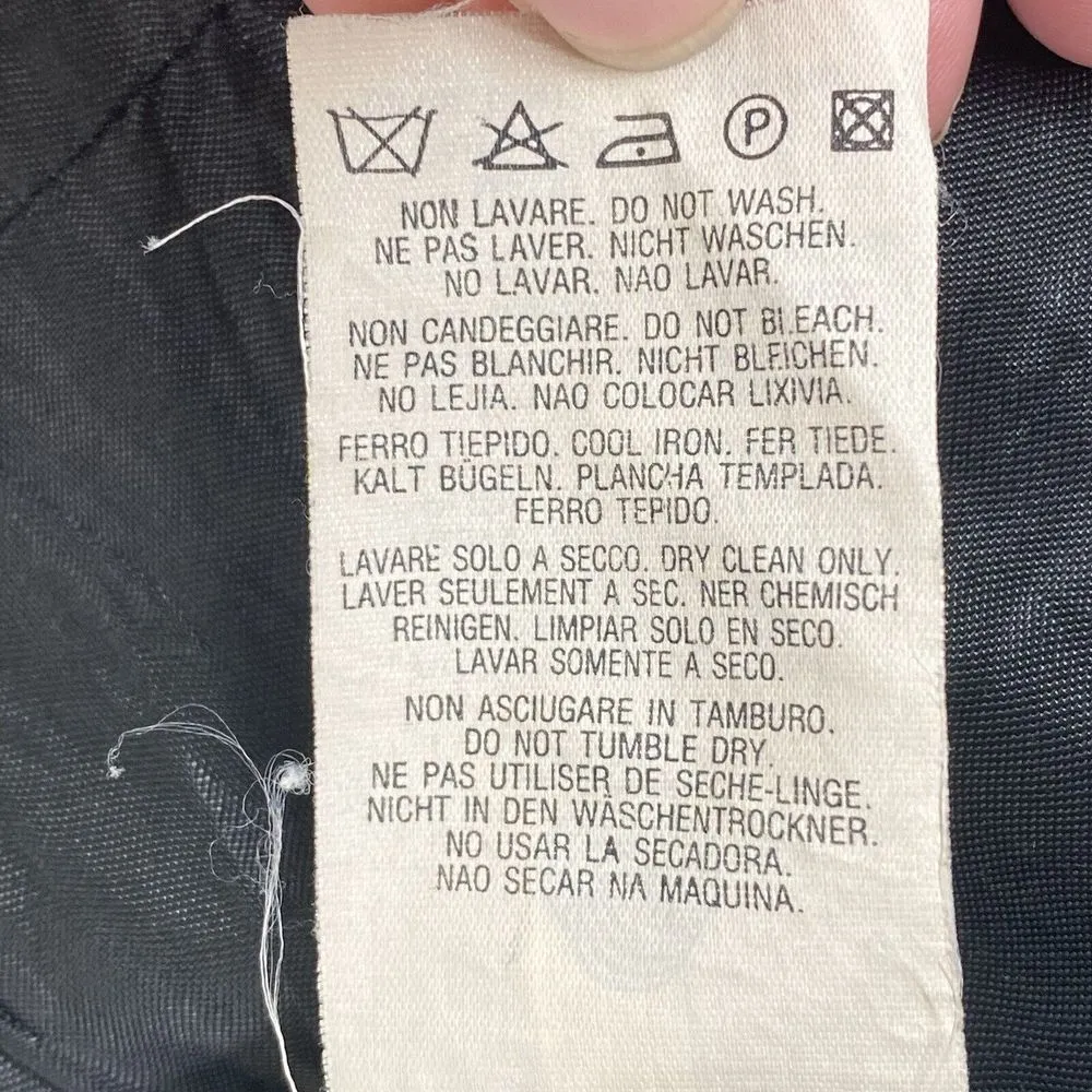 Made in Italy Of Benetton Coat womens 40 Pure wool Button‎ Front Jacket Vtg flaw - Image 6