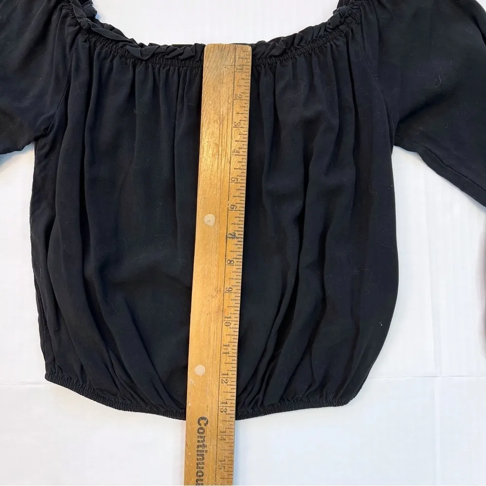 Brandy Melville Womens‎ Solid Black Off The Shoulder Or On - Image 7