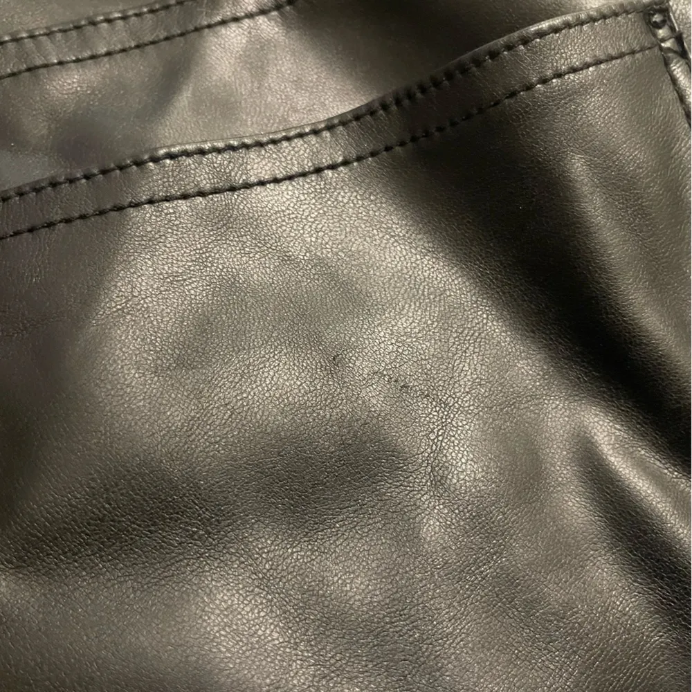 Women’s  The Perfect Vintage Straight Jean Pleather Faux Leather Pants - Image 9