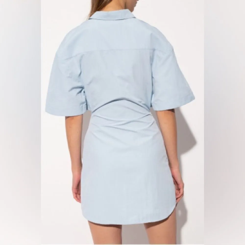 Aureum The Label Baby Blue Poplin Cut Out Dress Size XS - Image 9