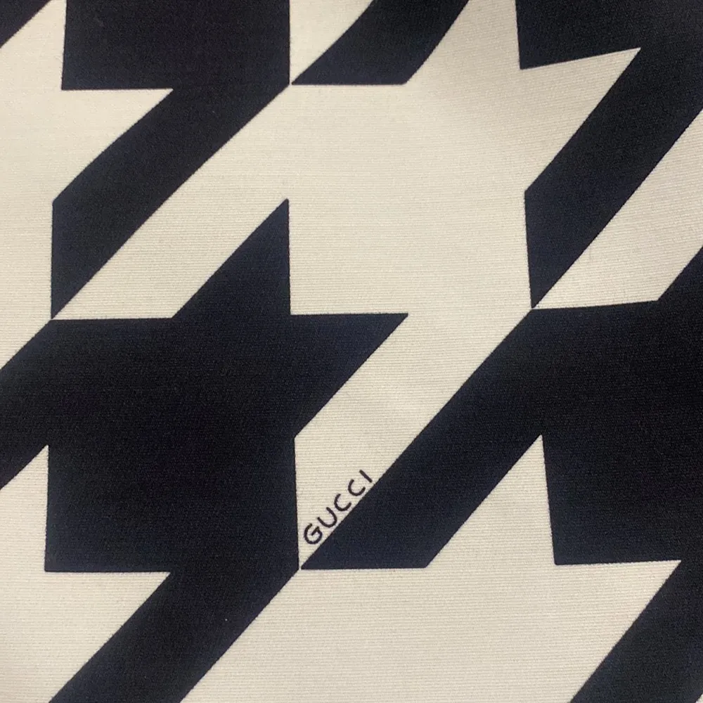 Gucci Houndstooth Silk and Wool Mini Skirt - Image 11