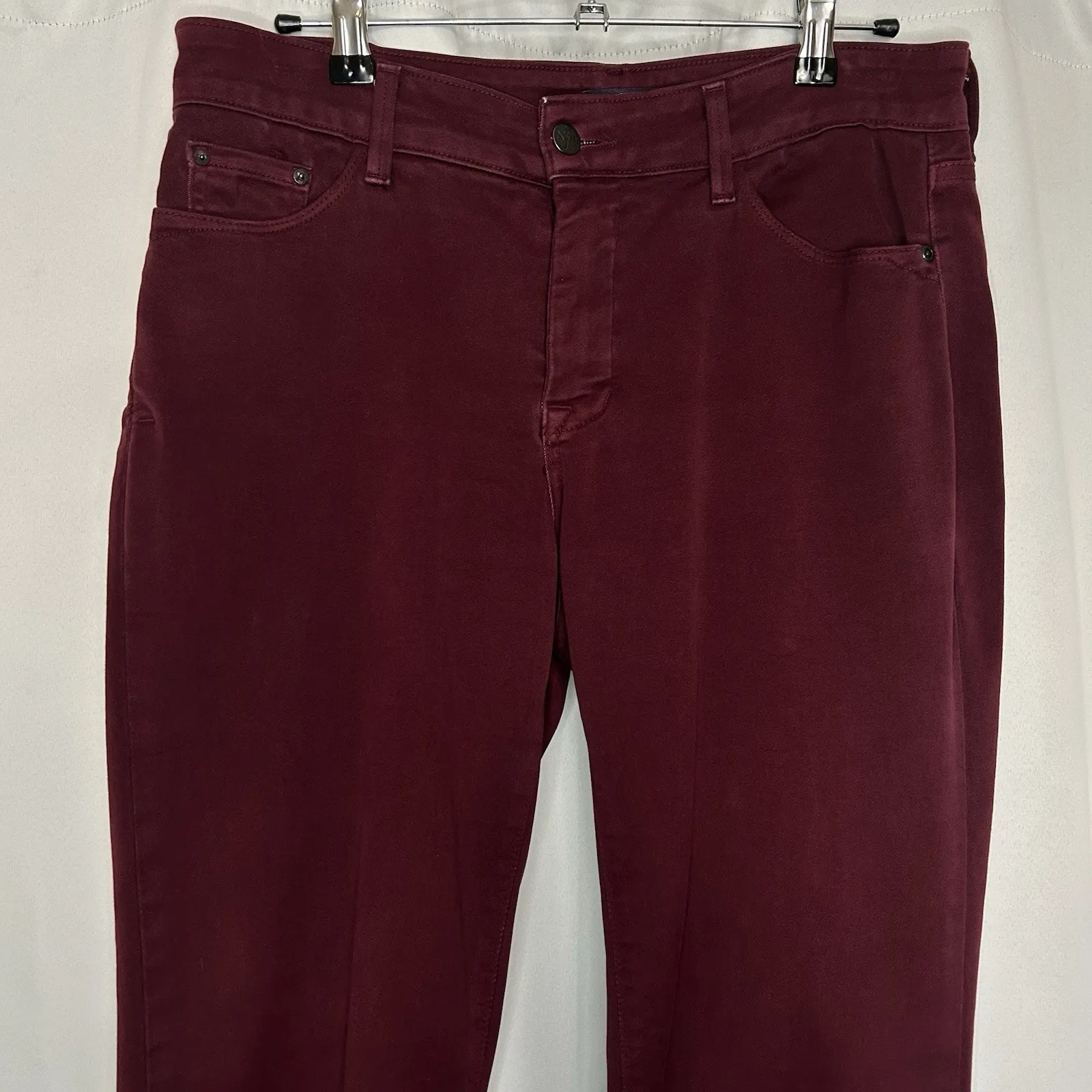 NYDJ‎ Legging Jeans Women's 6 Burgundy Red Straight Jegging Stretch Soft USA - Image 2