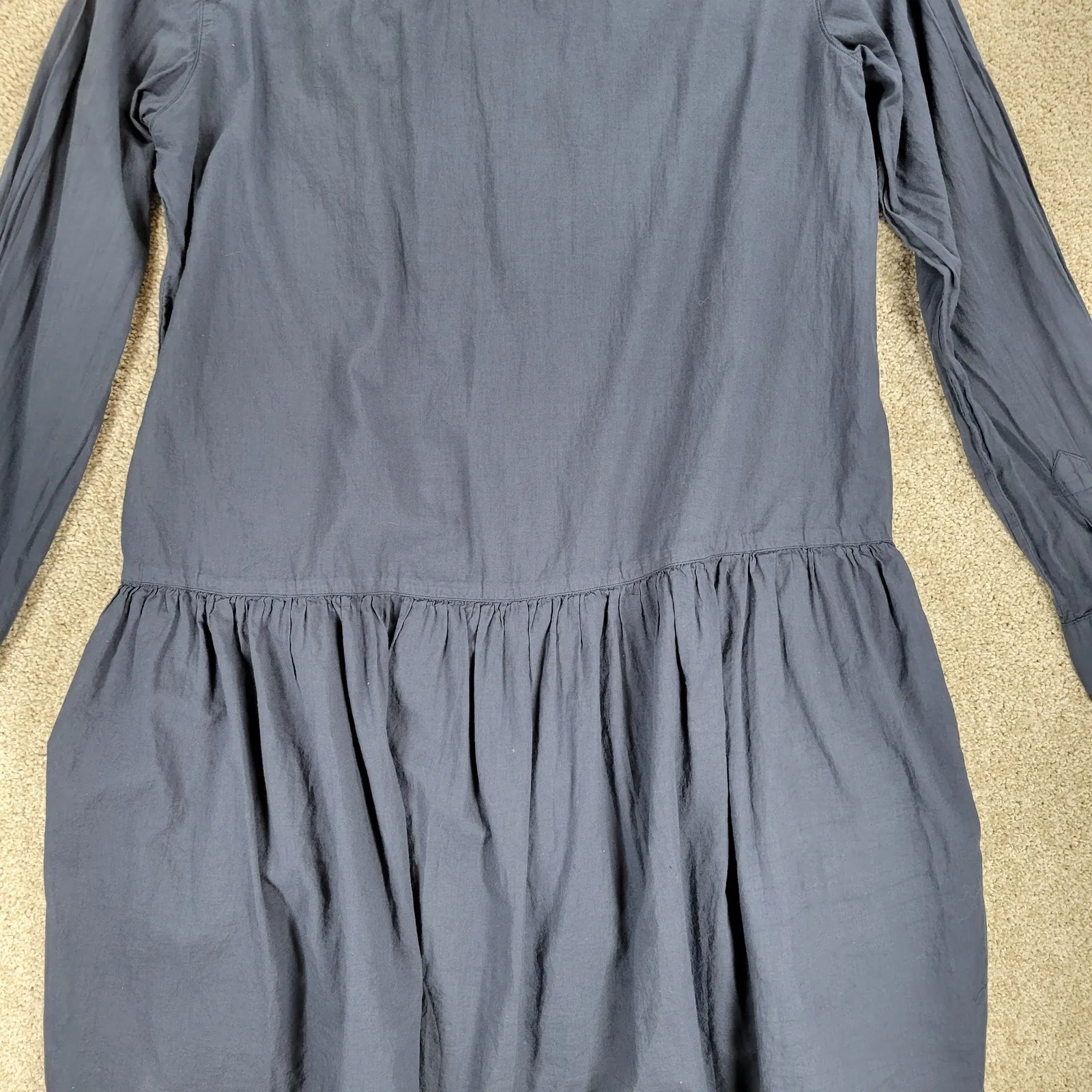 Grayson Changemaker Shirt Dress Womens XS Blue‎ Long Sleeve Cotton A - Image 10