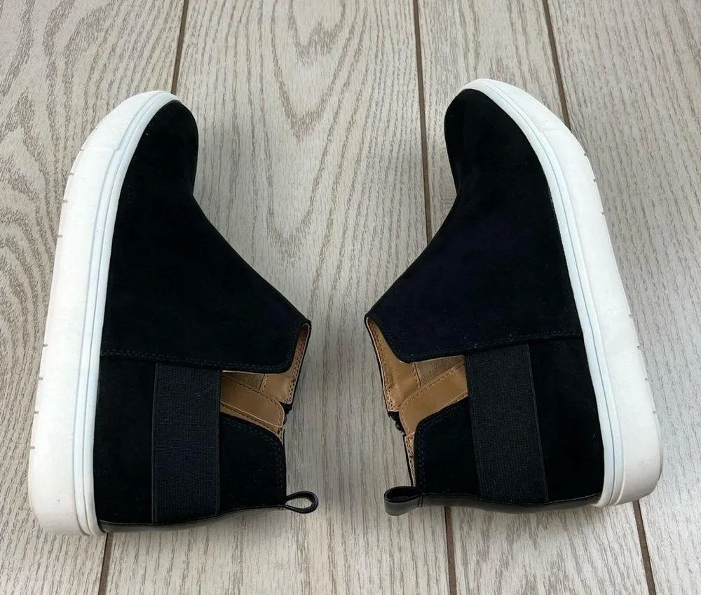 Sun + Stone Freyaa Zipper Ankle Sneaker Booties 7.5 Black $66 Memory Foam - Image 4