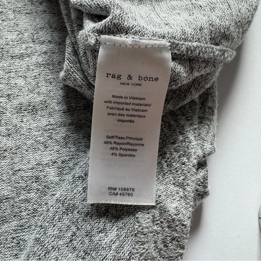 Rag & Bone Heather Gray Relaxed Long Sleeve Tee Size Medium - Image 7