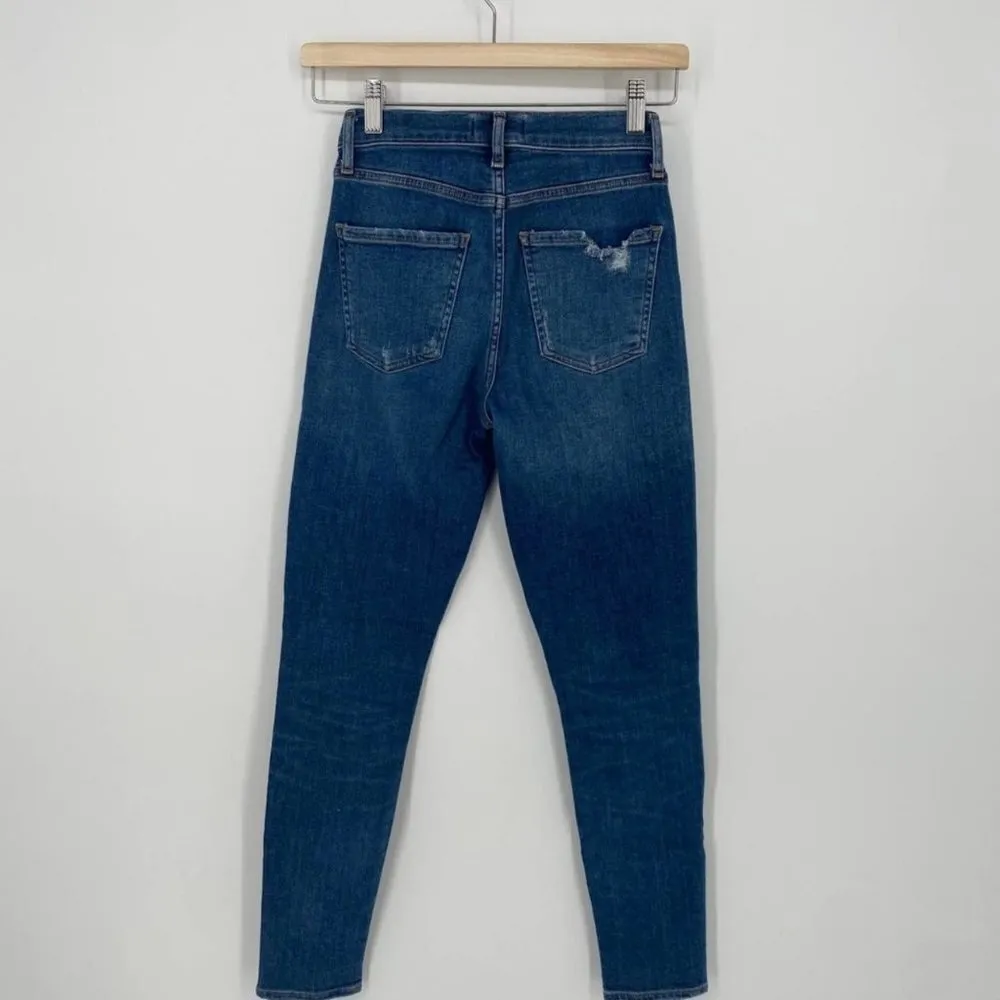 Agolde High Rise Skinny Fit High Waisted Rise Denim Jeans Medium Wash - 24 - Image 6