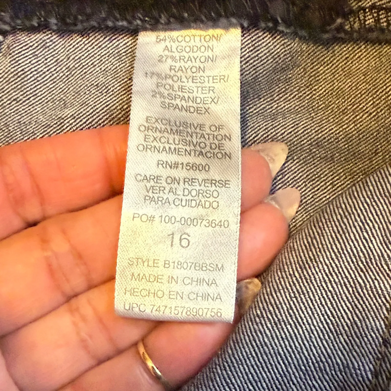 Democracy Womens Jeans Size 16 Ab Solution Dark Wash Denim Comfort Stretch # - Image 7