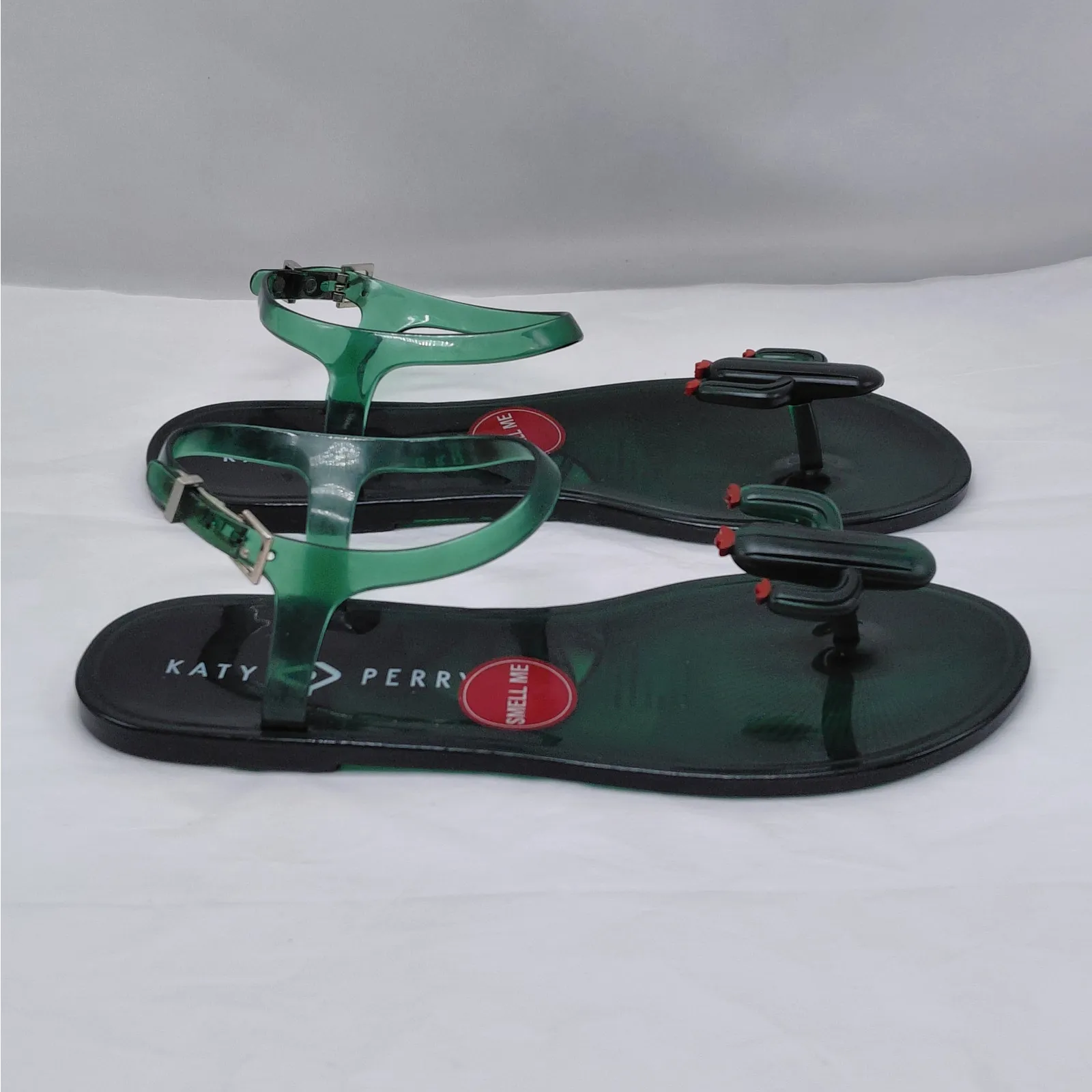 Katy Perry The Geli Thong Sandals Women 8 Green Cactus Slip On Casual Flip Flop - Image 2