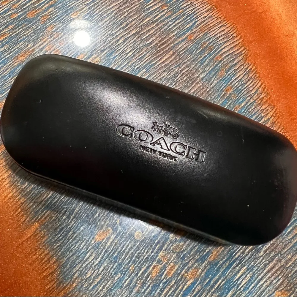 Coach Glasses Frames Satin Brown Dark Tortoise Gold Logo With Case New - Image 4