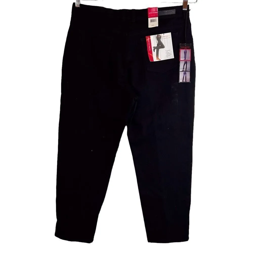 NWT Gloria Vanderbilt Black Classic Fit Tapered Leg Stretch Jean‎ Size 18 Short - Image 3