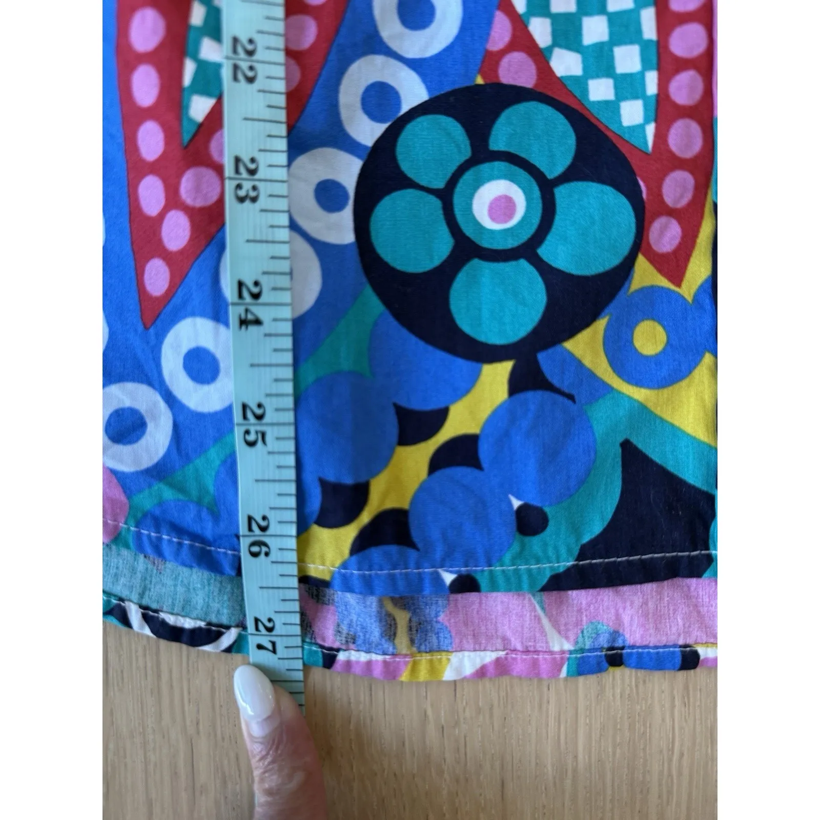 J Crew Classic Boy Fit Shirt in Ratti Kaleidoscope Print Size 4 2250 - Image 9