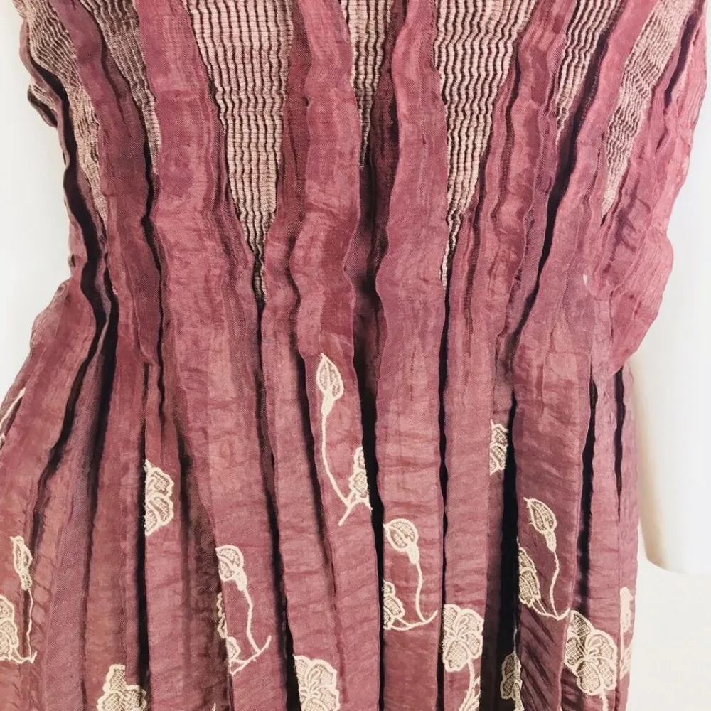 NOSTALGICA Small/Med Tube Dress Purple Cinch Midi - Image 5