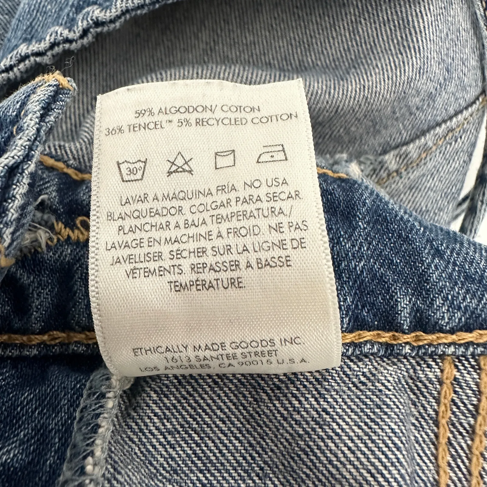 Anthropologie Etica Callista Denim Midi Tie Back Dress Blue Utility Small NWT - Image 9