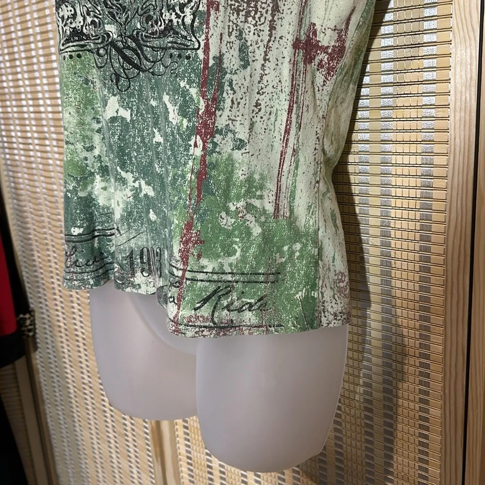 Harley Davidson Vintage 2004 Green Tank Top Huntsville Alabama Rocket Jrs XL - Image 5