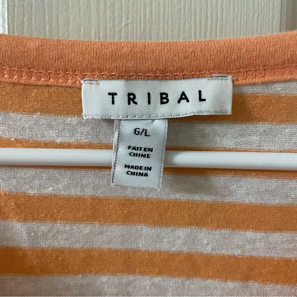 Tribal Linen Blend Top size Large - Image 3