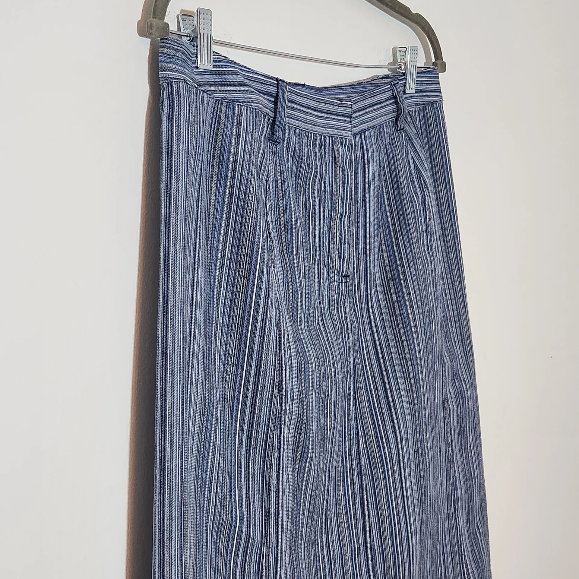 Christopher & Banks Striped Denim A-Line Skirt Size 10 - Image 4