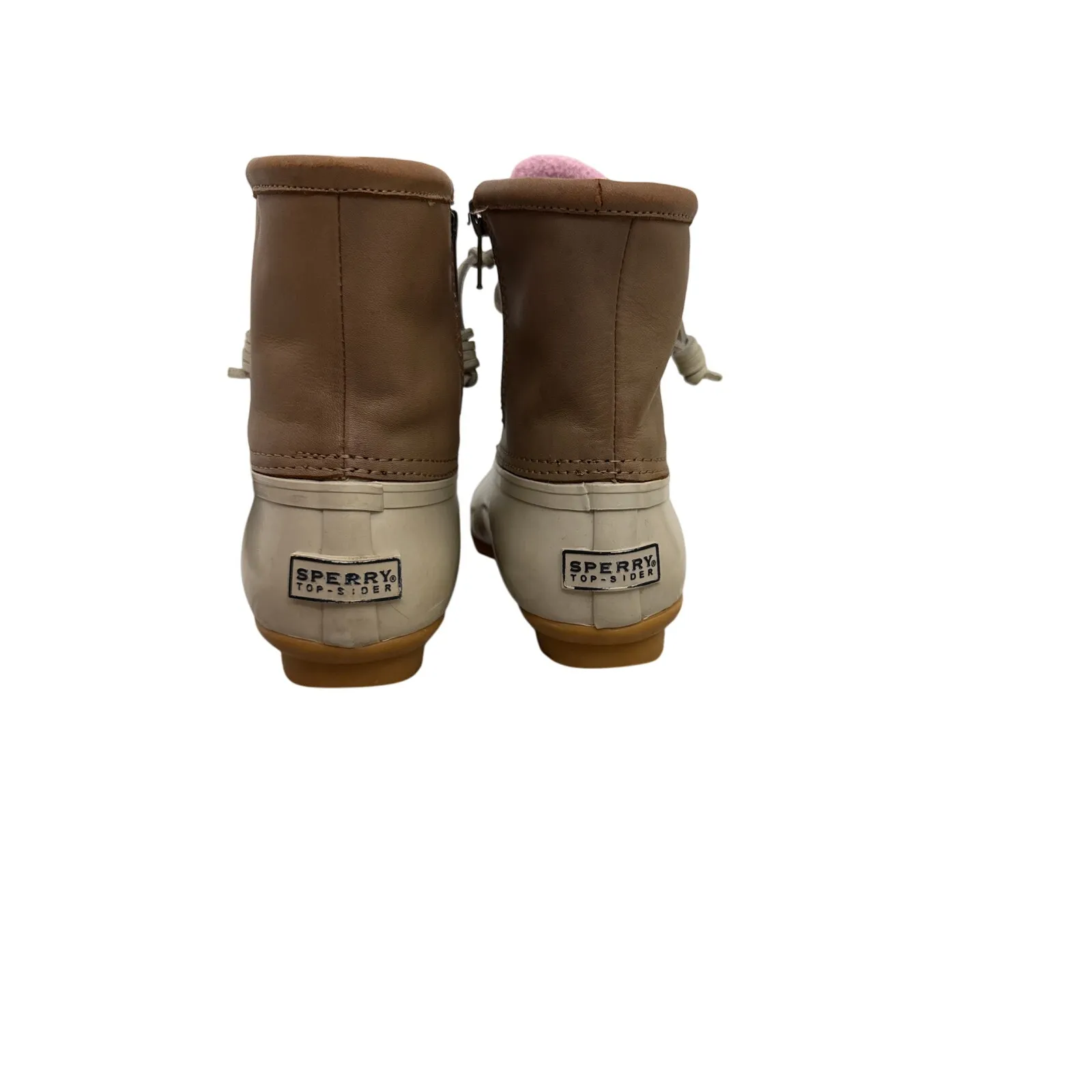 Sperry Duck Boots Tan Waterproof Boots Size Women's 6 - Image 3