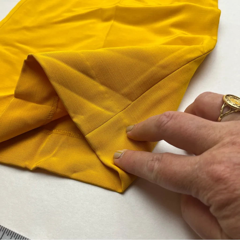 Lafayette 148 New York Gates Straight Leg Linen Blend Pant Size 0 NEW *FLAWED‎ Yellow - Image 7