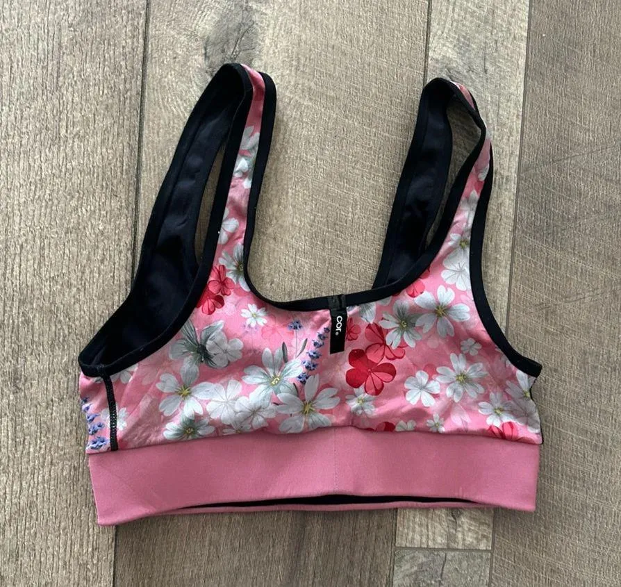 Cor by Ultracor Pink Floral Scoop Neck Bra - Image 2