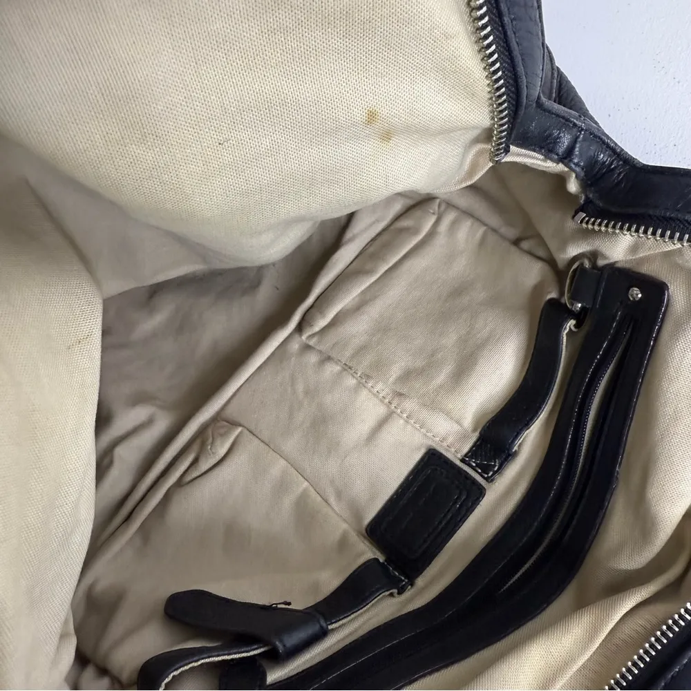 Cole Haan Black Brown Boho Shoulder Bag Purse - Image 7