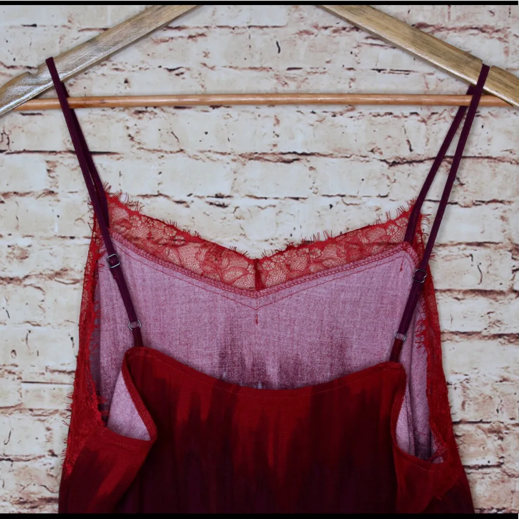 Apt. 9 | Red/Purple Gradient Lace V-Neck Cami - Image 5