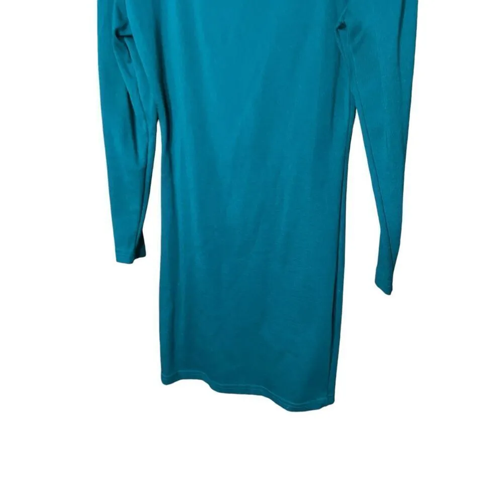 Vintage Cristina 90s Long Sleeve Dress Size Large Blue - Image 3